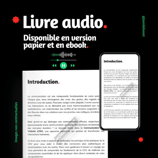 Livre Audio CNV La Communication Non Violente JaoideBoost